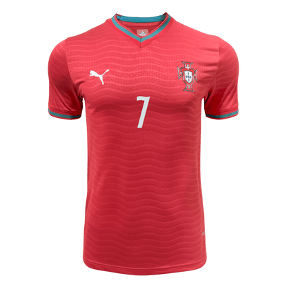 Maillot Domicile RONALDO #7 Portugal - Coupe du Monde 2026 Rouge Joueur