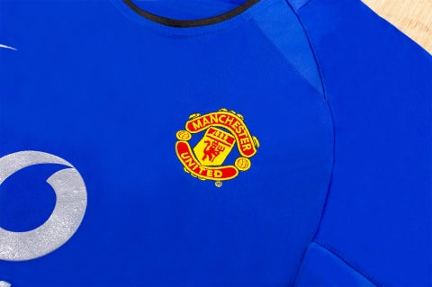 Maillot Rétro Manchester United Troisième 2002/03 Bleu