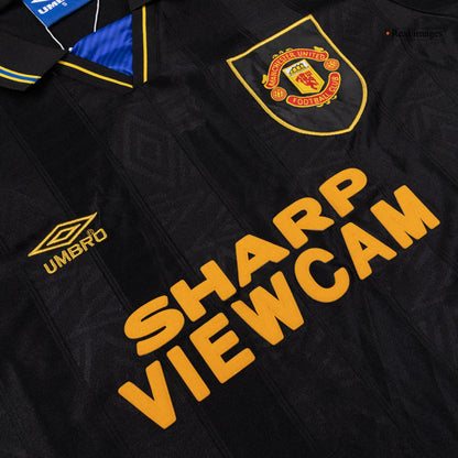 Maillot Rétro Manchester United Extérieur 1993/94 Noir