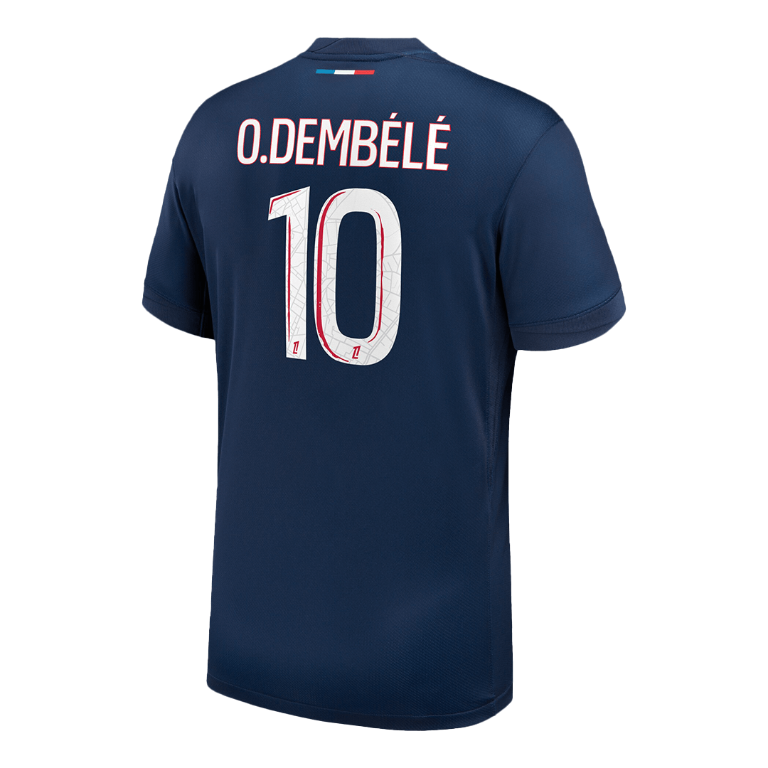 O.DEMBÉLÉ #10 Maillot Domicile PSG 2024/25 Bleu marine