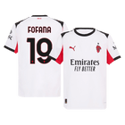 FOFANA #19 AC Milan Extérieur Maillot 2025/26 Blanc Joueur