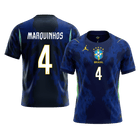 MARQUINHOS #4 Brazil Away Shirt - World Cup 2026 Navy