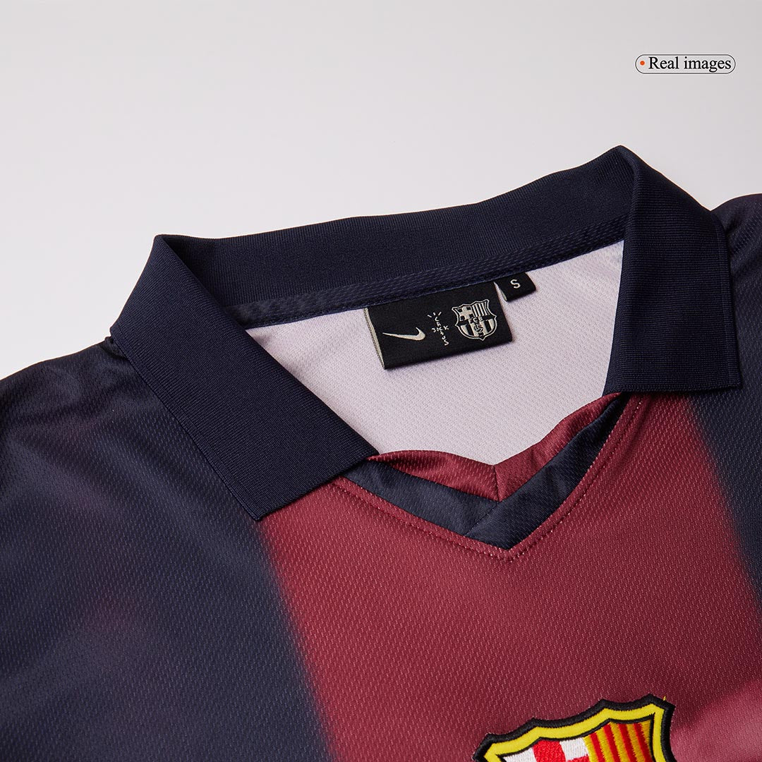 Retro Barcelona Domicile Maillot 2000/01 Rouge&Bleu