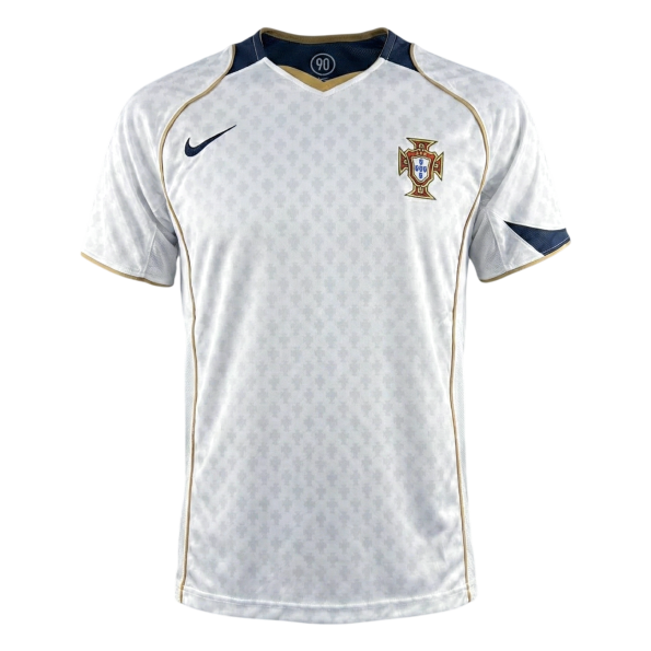 Maillot Rétro Portugal Extérieur 2004 Blanc