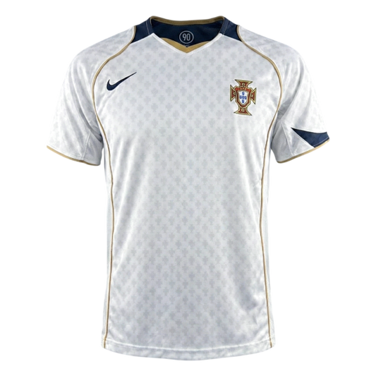 Maillot Rétro Portugal Extérieur 2004 Blanc