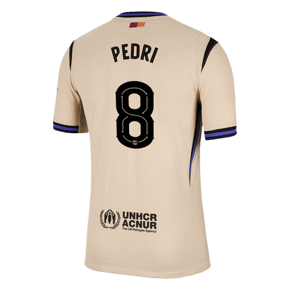 PEDRI #8 Barcelone Extérieur Maillot 2025/26 Jaune Joueur - UCL