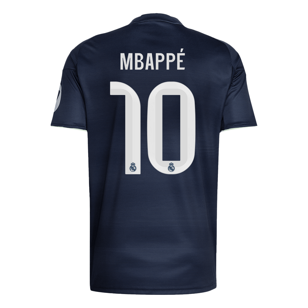 MBAPPÉ #10 Real Madrid Extérieur Maillot 2025/26 Bleu marine - Superbe