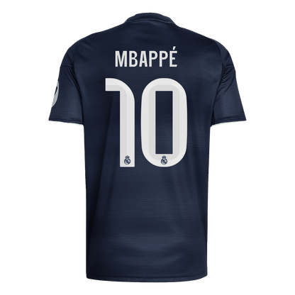 MBAPPÉ #10 Real Madrid Extérieur Maillot 2025/26 Bleu marine - Superbe