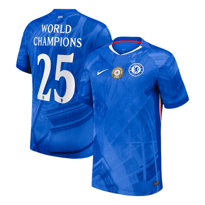 CHAMPIONS DU MONDE #25 Chelsea Domicile Maillot 2025/26 Bleu - Super