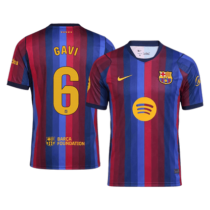 غافي #6 برشلونة القميص الأساسي 2026/27 أزرق وعنابي