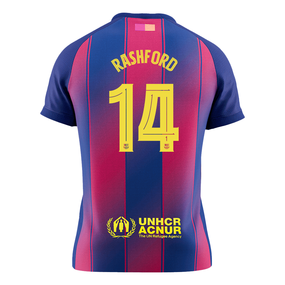 RASHFORD #14 Maillot domicile Barcelone 2025/26 Rouge&Bleu - UCL - Super