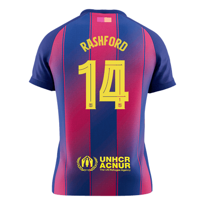 RASHFORD #14 Maillot domicile Barcelone 2025/26 Rouge&Bleu - UCL - Super