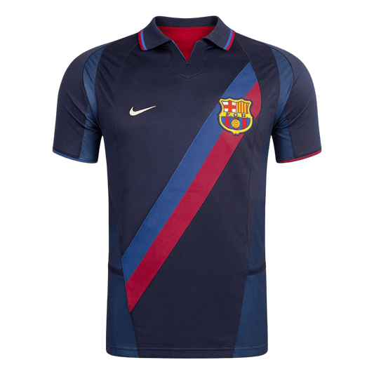 Rétro Maillot Extérieur Barcelone 2002/03 Bleu marine