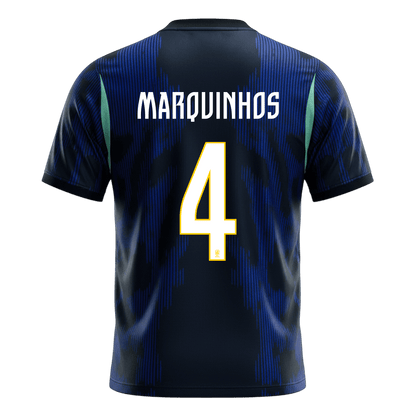 MARQUINHOS #4 Brazil Away Shirt - World Cup 2026 Navy