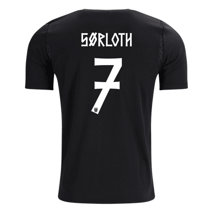 SØRLOTH #7 Norvège Extérieur Maillot - Coupe du Monde 2026 Noir