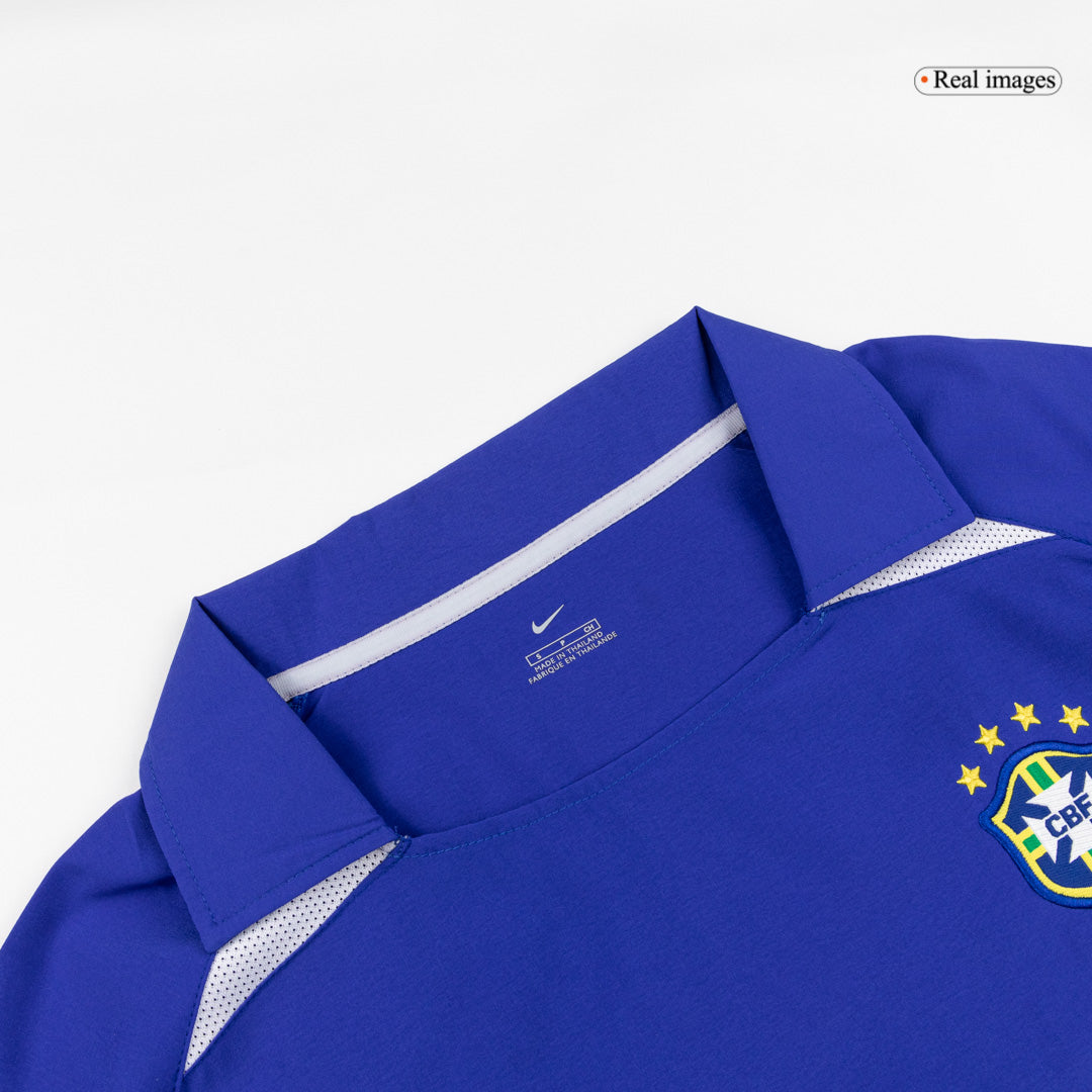 Retro Brazil Away Jersey 2002 Blue