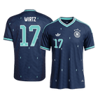 WIRTZ #17 Allemagne Maillot Extérieur - Coupe du Monde 2026 Bleu marine