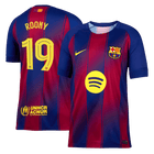 ROONY #19 Barcelone Maillot Domicile 2025/26 Rouge&Bleu - UCL - Super