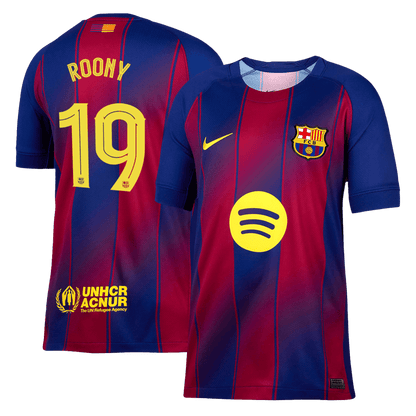 ROONY #19 Barcelone Maillot Domicile 2025/26 Rouge&Bleu - UCL - Super