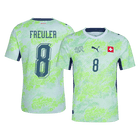 REULER #8 Maillot Extérieur Suisse - Coupe du Monde 2026 Joueur Vert
