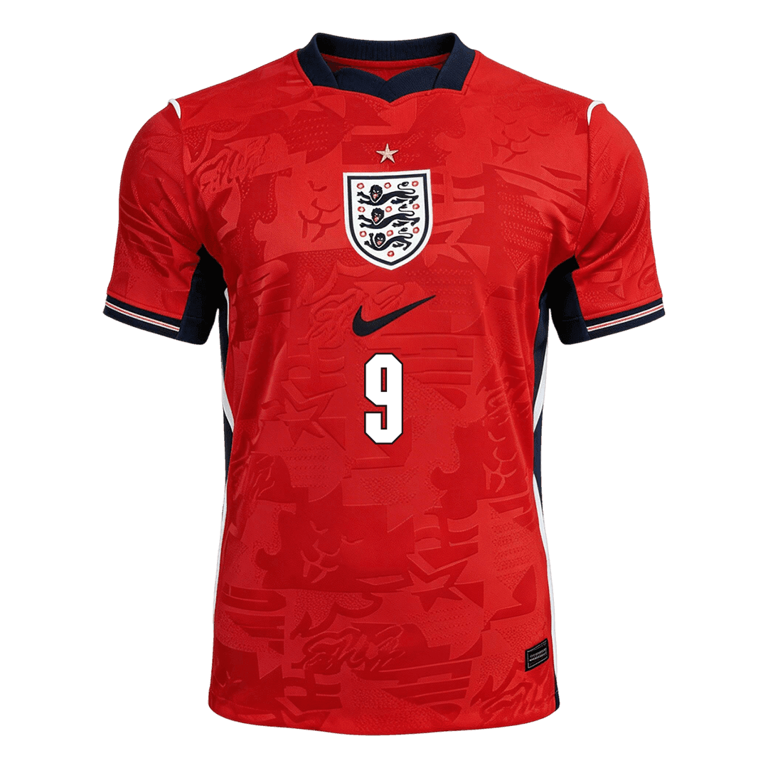 KANE #9 Angleterre Maillot Extérieur - Coupe du Monde 2026 Rouge Joueur