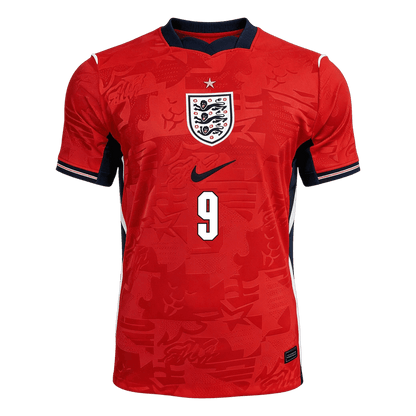 KANE #9 Angleterre Maillot Extérieur - Coupe du Monde 2026 Rouge Joueur