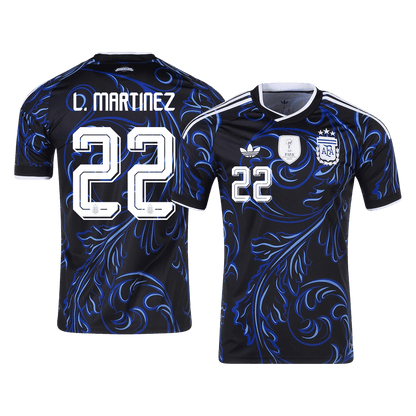L. MARTINEZ #22 Argentina Away Shirt - World Cup 2026 Black
