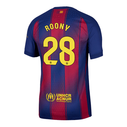 ROONY #28 Barcelona Domicile Maillot 2025/26 Rouge&Bleu Joueur