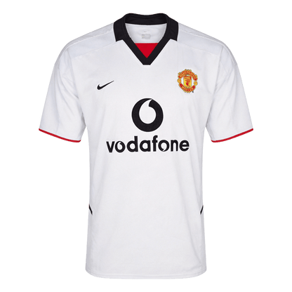 Maillot Rétro Manchester United Extérieur 2002/03 Blanc