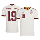 LAMINE YAMAL #19 Espagne Maillot Extérieur - Coupe du Monde 2026 Blanc Joueur