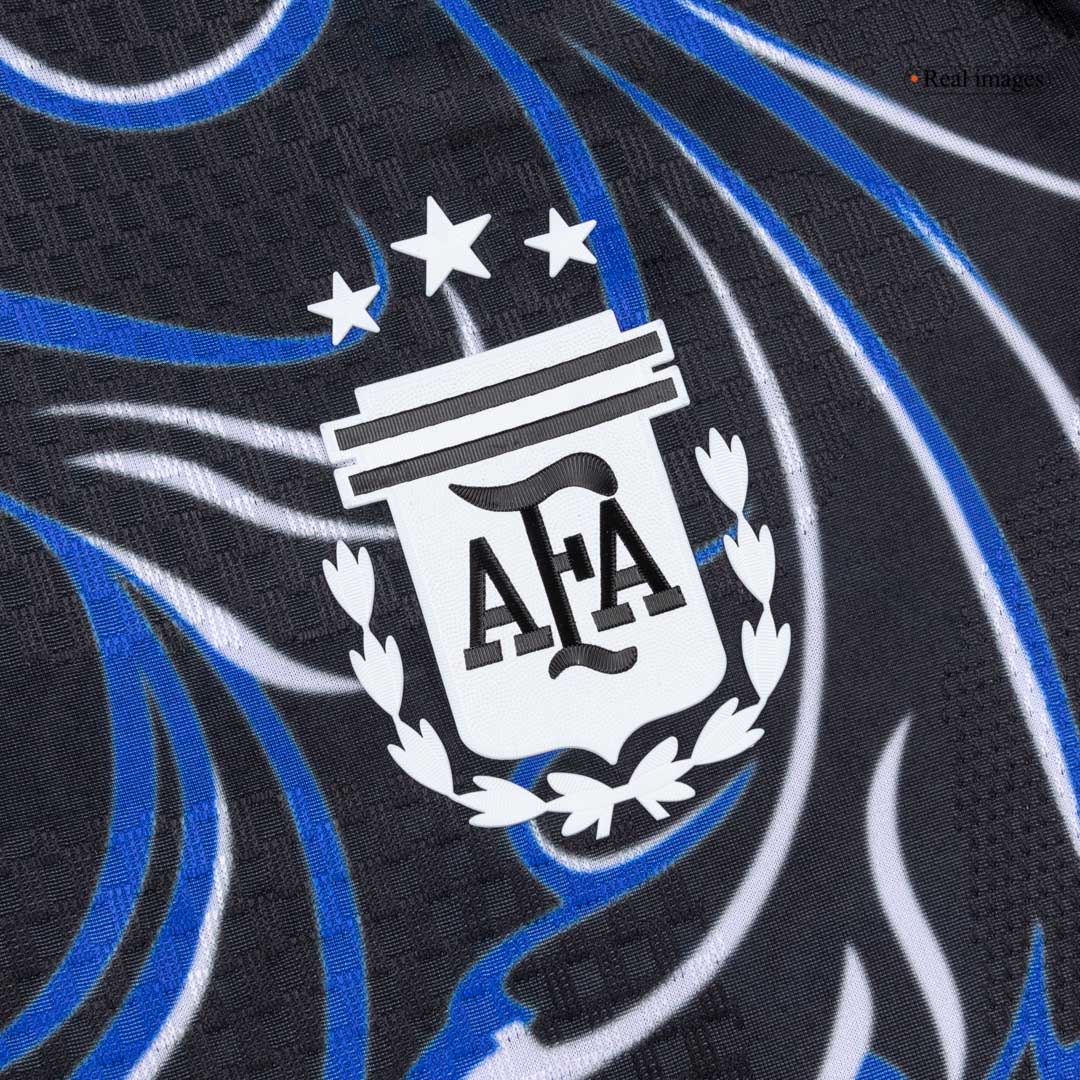 E. FERNANDEZ #24 Maillot extérieur Argentine - Coupe du Monde 2026 Noir Joueur