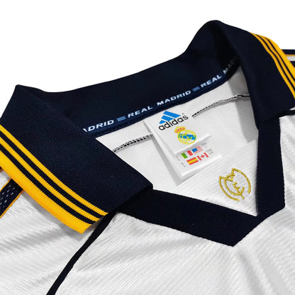 Maillot Domicile Rétro Real Madrid 1999/00 Blanc