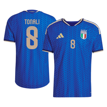 TONALI #8 Italie Domicile Maillot - Coupe du Monde 2026 Bleu Joueur