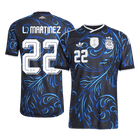 L. MARTINEZ #22 Argentine Maillot Extérieur - Coupe du Monde 2026 Noir Joueur