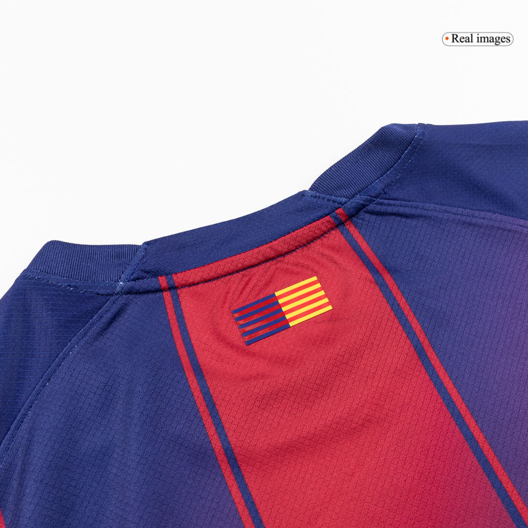 LAMINE YAMAL #10 Barcelona Domicile Maillot 2025/26 Rouge&Bleu - UCL - Super
