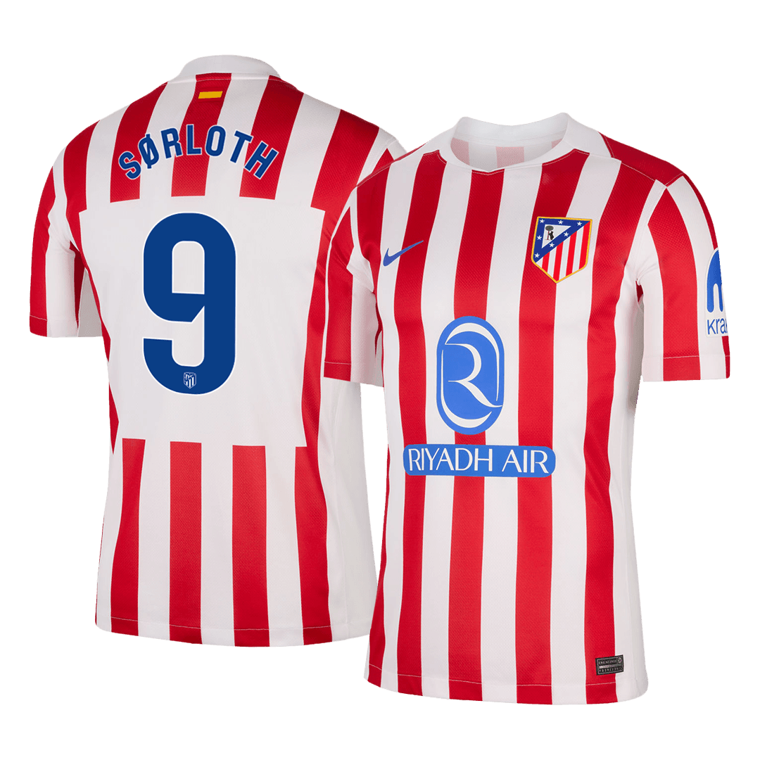 SØRLOTH #9 Atletico Madrid Maillot Domicile 2025/26 Rouge&Blanc