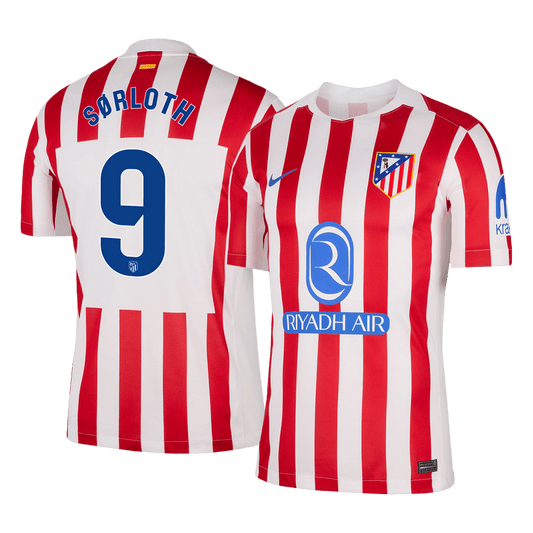SØRLOTH #9 Atletico Madrid Domicile Maillot 2025/26 Rouge&Blanc