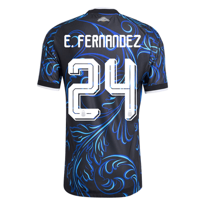 E. FERNANDEZ #24 Maillot extérieur Argentine - Coupe du Monde 2026 Noir Joueur