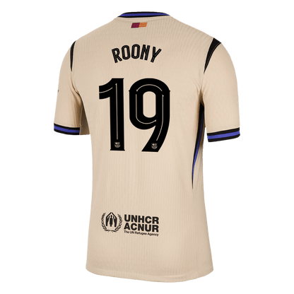 ROONY #19 Barcelone Maillot Extérieur 2025/26 Jaune Joueur - UCL