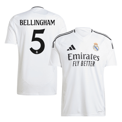 BELLINGHAM #5 Real Madrid Domicile Maillot 2024/25 Blanc