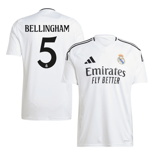 BELLINGHAM #5 Real Madrid Maillot Domicile 2024/25 Blanc