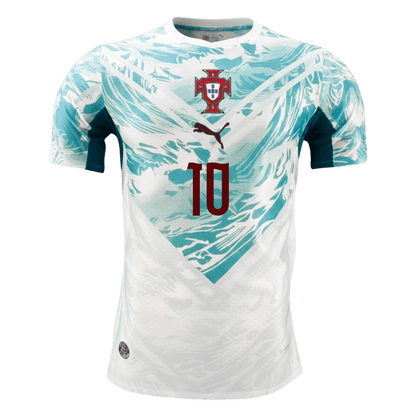 BERNARDO #10 Portugal Away Shirt - 2026 World Cup White&Green Player