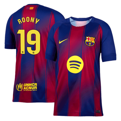 ROONY #19 Barcelona Domicile Maillot 2025/26 Rouge&Bleu - Super