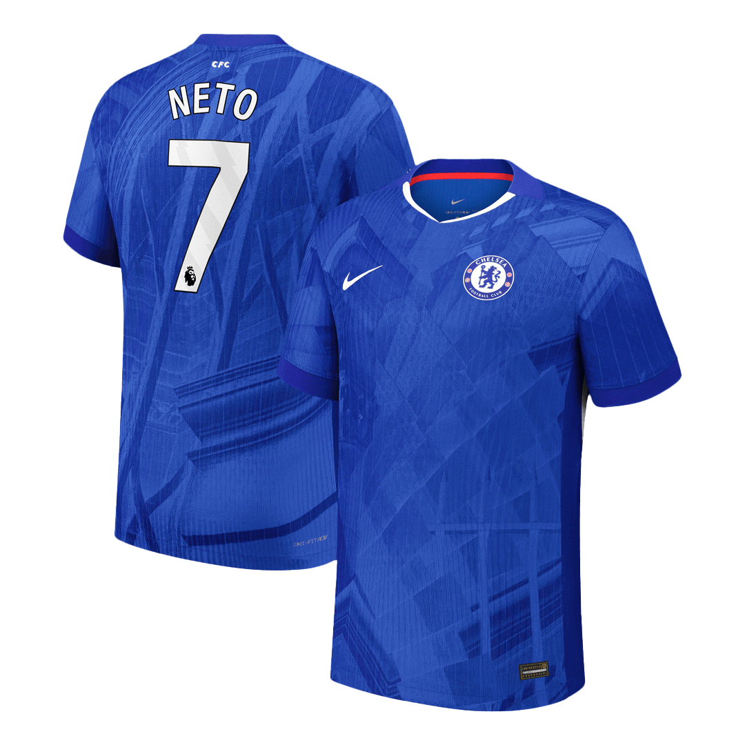 NETO #7 Chelsea Maillot Domicile 2025/26 Bleu Joueur