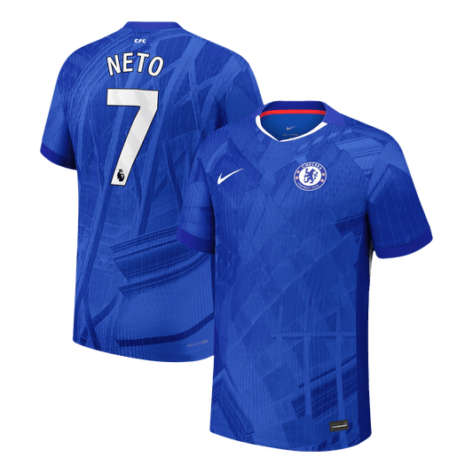 NETO #7 Chelsea Maillot Domicile 2025/26 Bleu Joueur