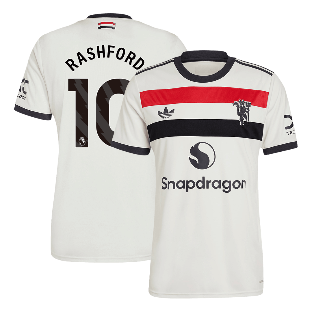 RASHFORD #10 Manchester United Third Maillot 2024/25 Blanc
