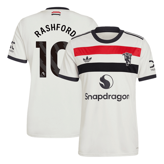 Maillot Third Manchester United RASHFORD #10 2024/25 Blanc