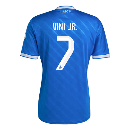 VINI JR. #7 Real Madrid Maillot Third 2025/26 Bleu