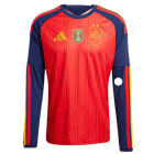 Espagne Domicile Maillot Manches Longues - Coupe du Monde 2026 Rouge