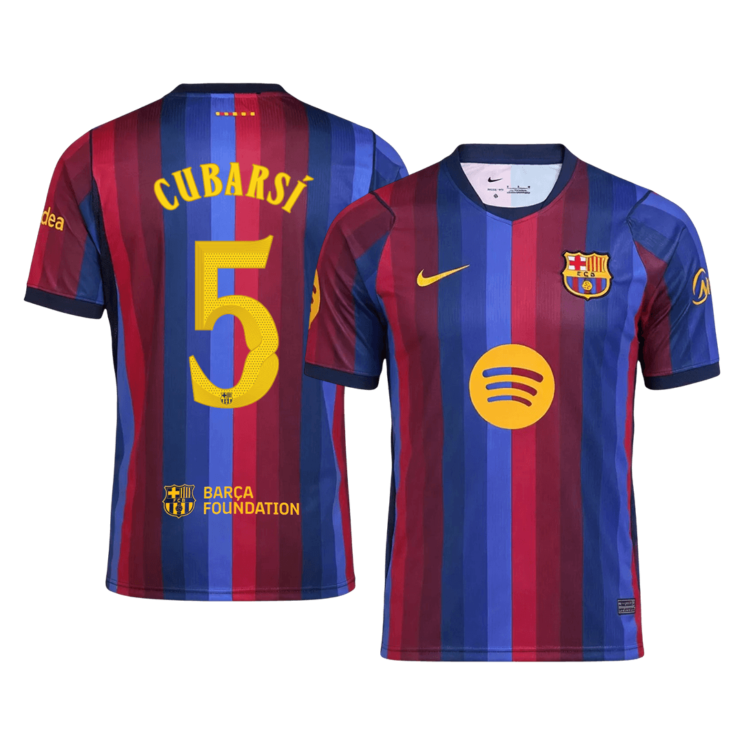 CUBARSÍ #5 Barcelona Domicile Maillot 2026/27 Blue&Garnet - UCL